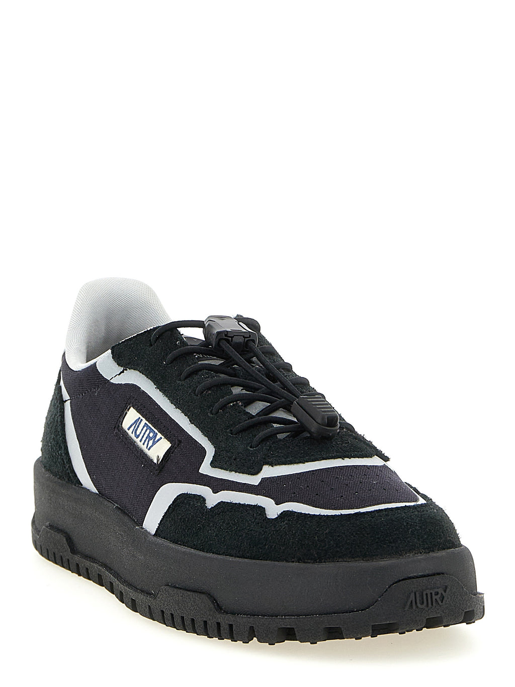 Autry Black Nylon Athletic Sneakers