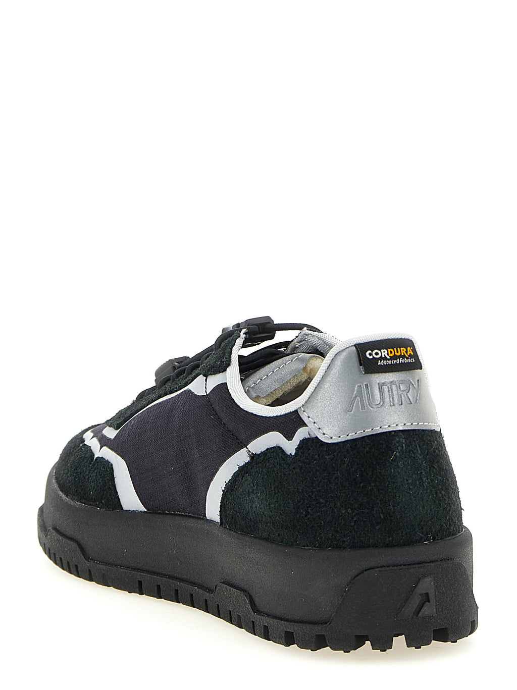 Autry Black Nylon Athletic Sneakers