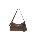 Prada Brown Calf Leather Bos Taurus Shoulder Bag