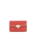 Valentino Garavani Red Calf Leather Bos Taurus Shoulder Bag