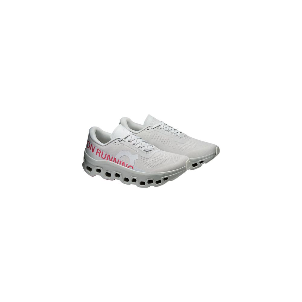 On Running Gray Synthetic Athletic Sneakers