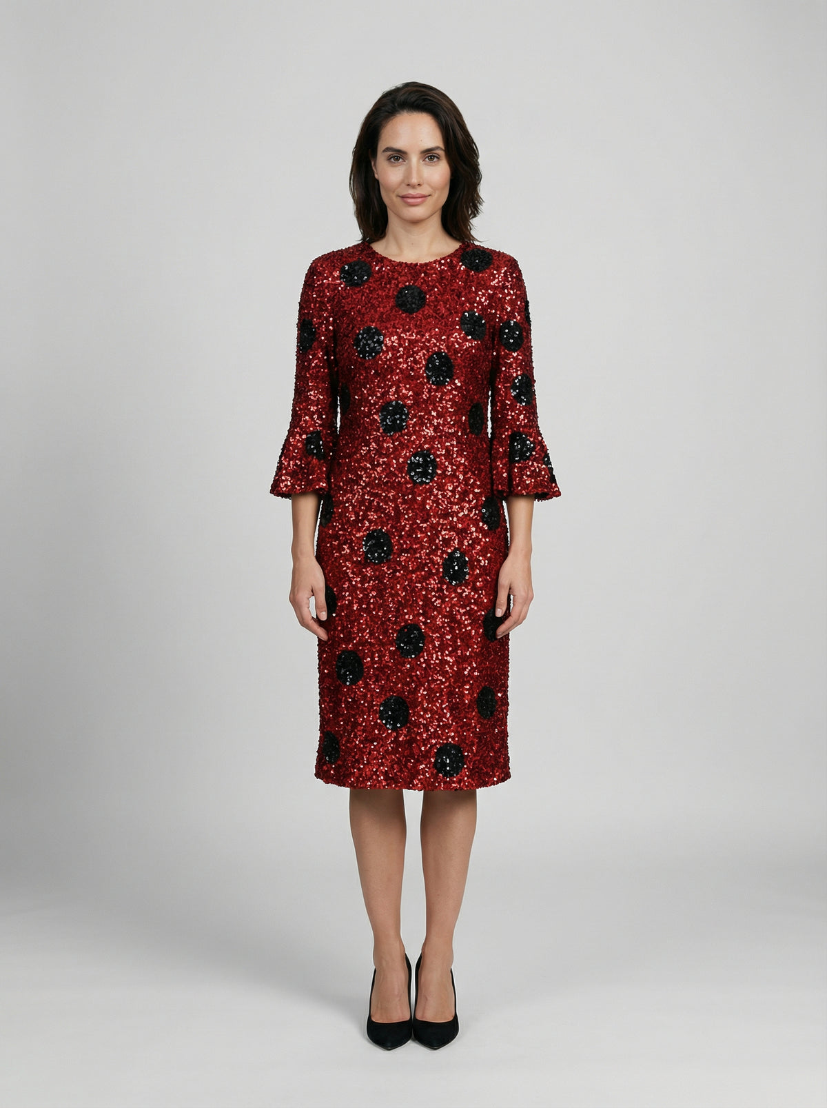 Dolce & Gabbana Red Cotton Cocktail Dress