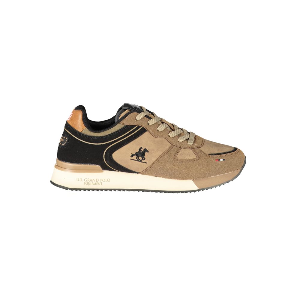 U.S. Grand Polo Brown Polyester Mens Sneaker