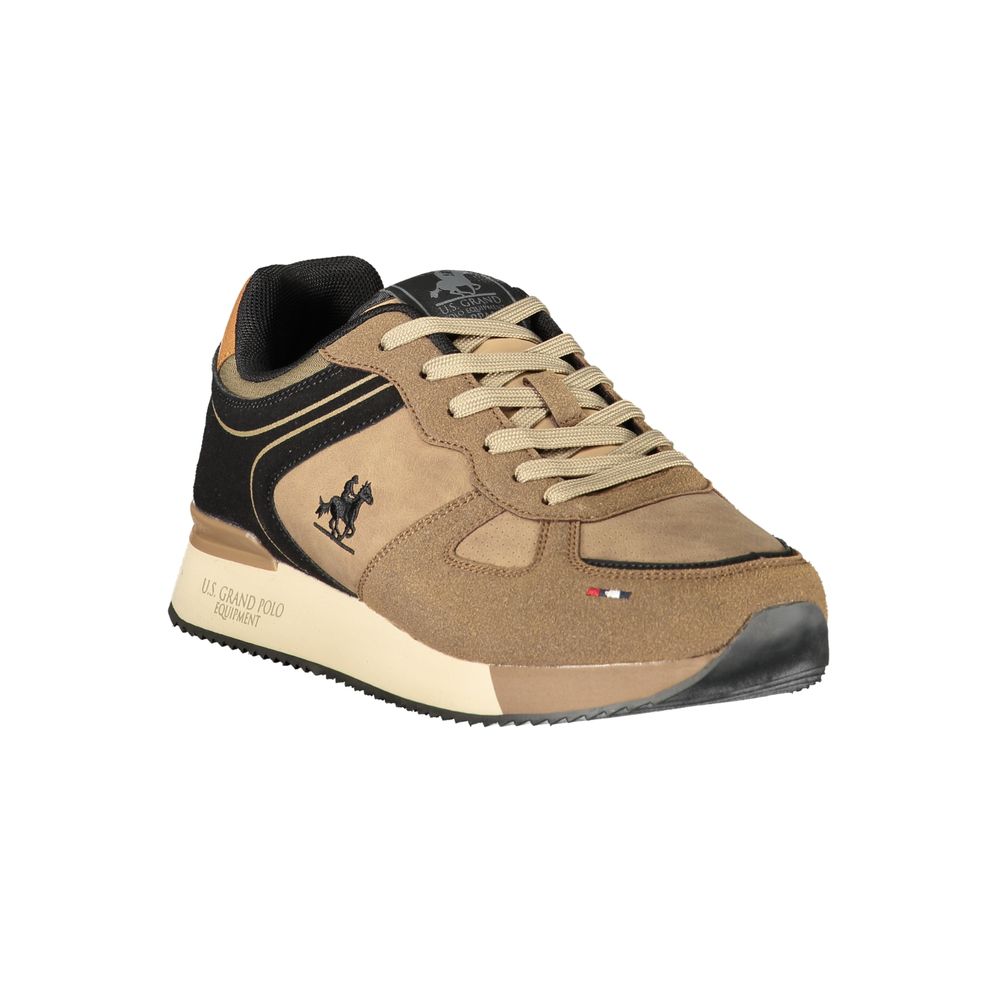 U.S. Grand Polo Brown Polyester Mens Sneaker