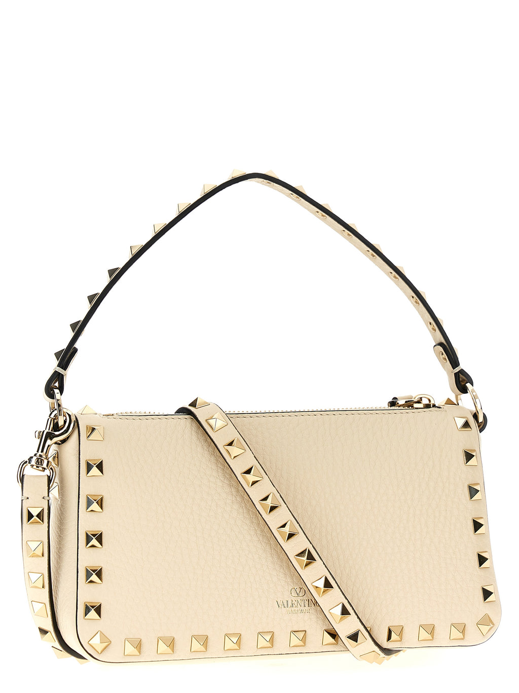 Valentino Garavani White Calfskin Shoulder Bag