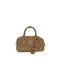 Miu Miu Beige Calf Leather Bos Taurus Shoulder Bag