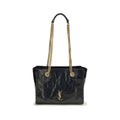 Saint Laurent Black Calf Leather Bos Taurus Shoulder Bag