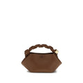 Ganni Brown Recycled Leather Shoulder Bag