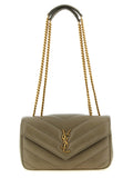 Saint Laurent Bicolor Lamb Leather Shoulder Bag