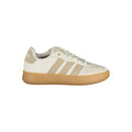 Adidas White Polyester Athletic Sneakers
