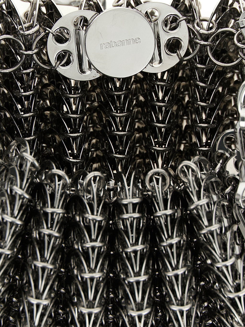 Paco Rabanne Silver Stainless Steel Shoulder Bag