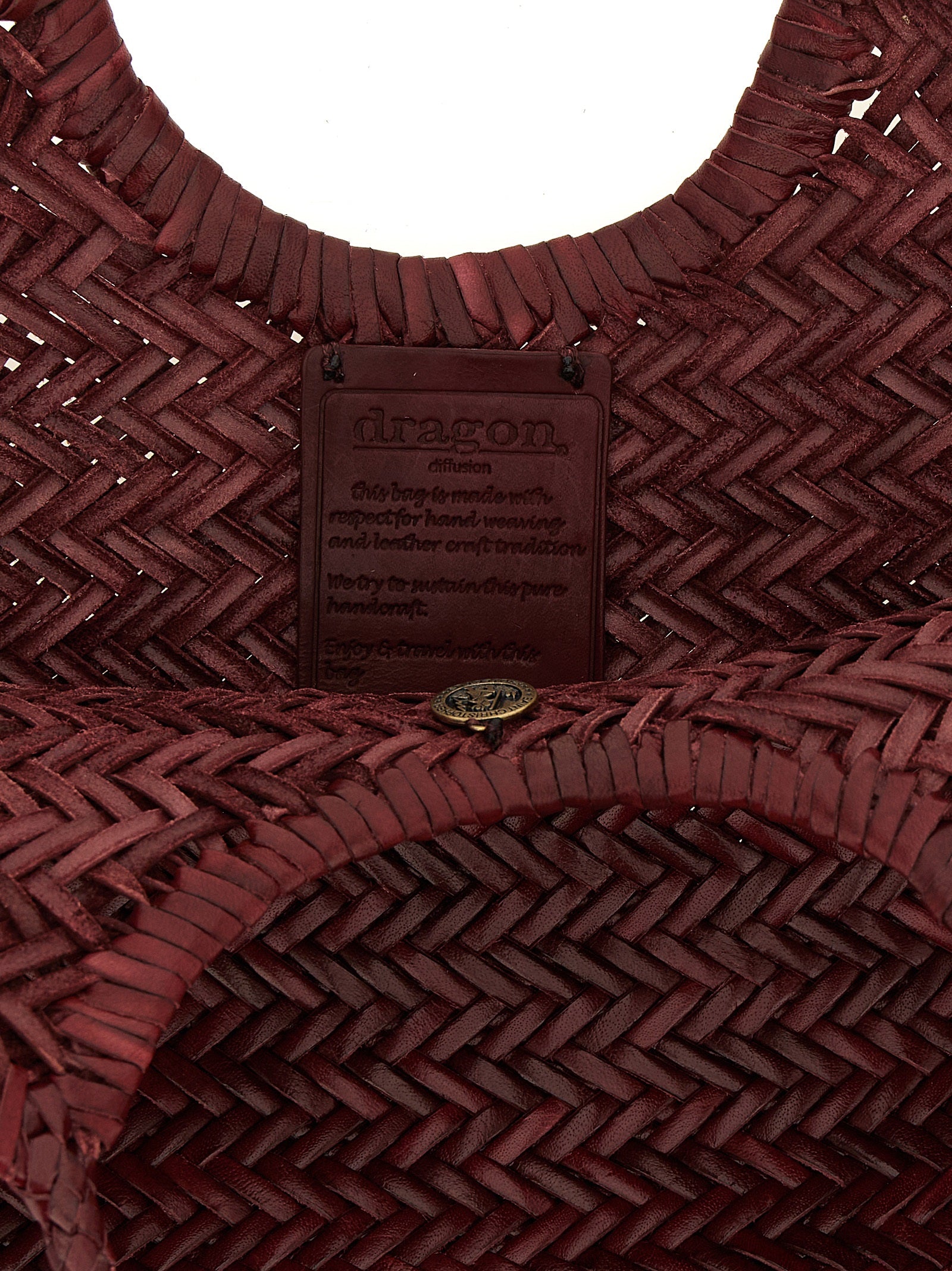 Dragon Diffusion Bordeaux Cowhide Shoulder Bag