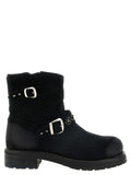 SECOND/LAYER Black Calfskin Ankle Boots