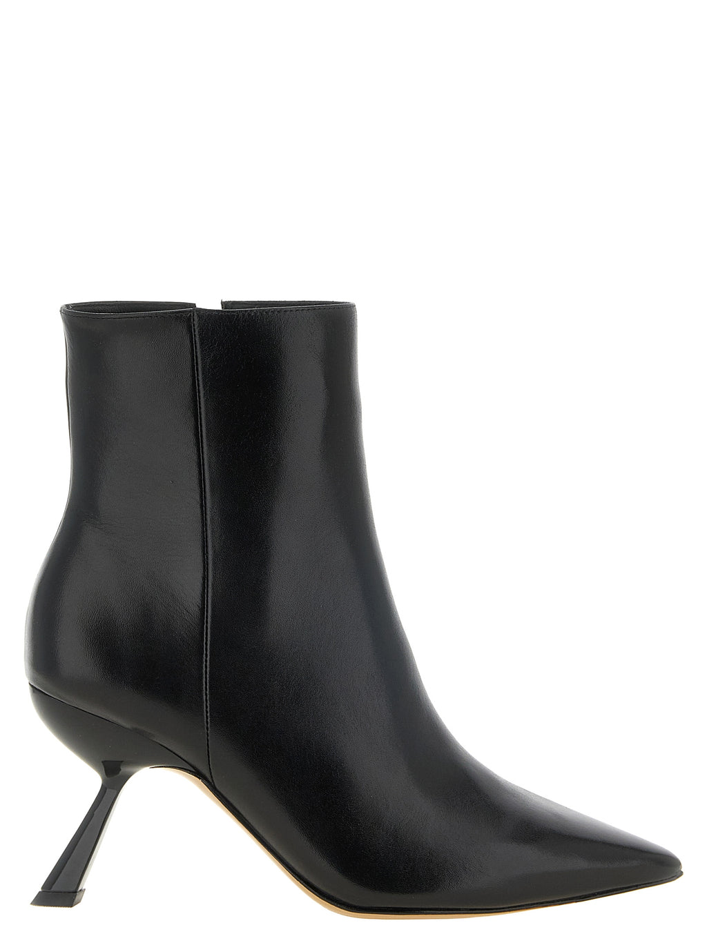 Alexandre Birman Black Calfskin Ankle Boots
