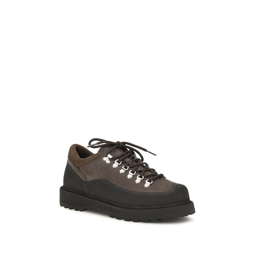Diemme Brown Calf Leather Bos Taurus Athletic Sneakers