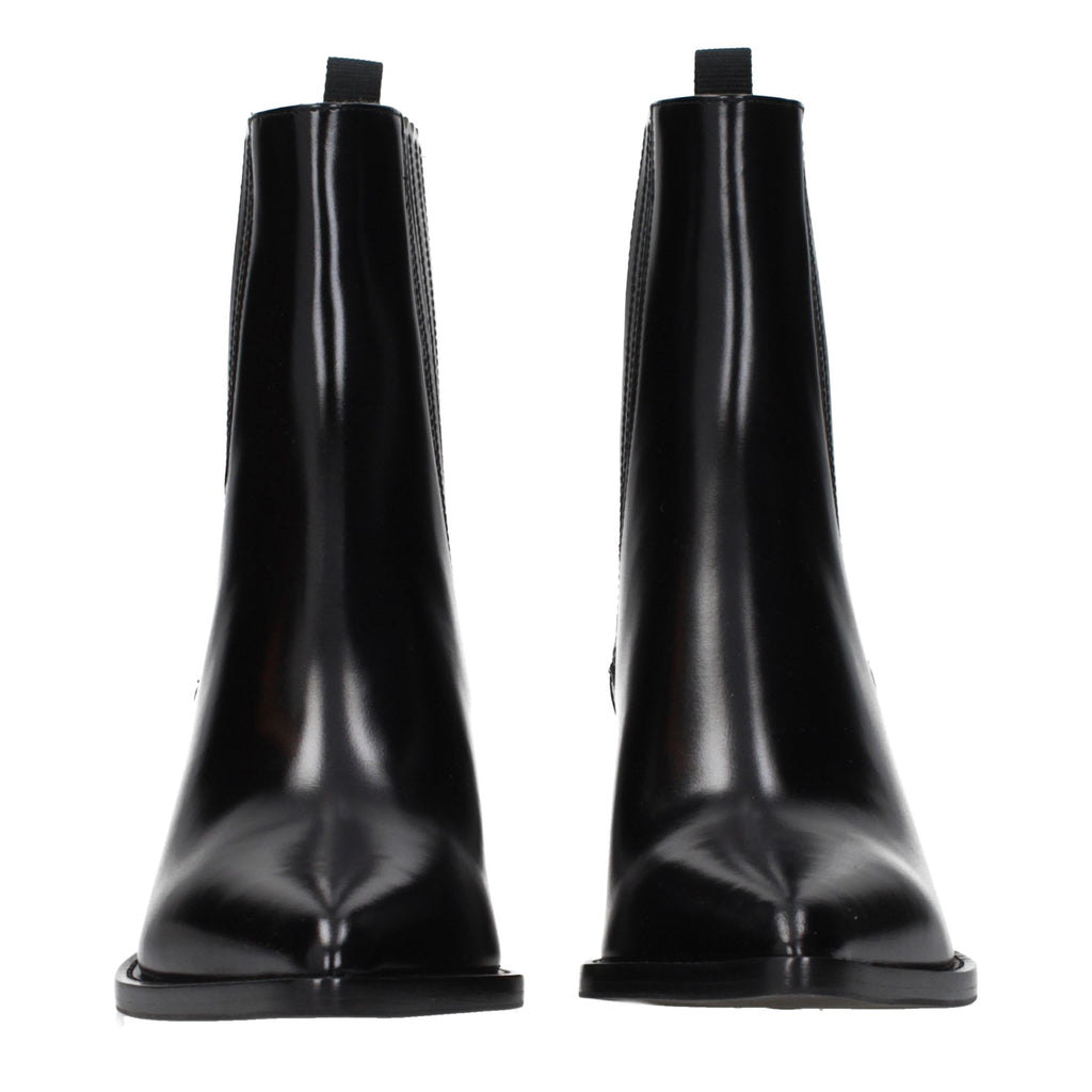 Christian Dior Black Leather Ankle Boots