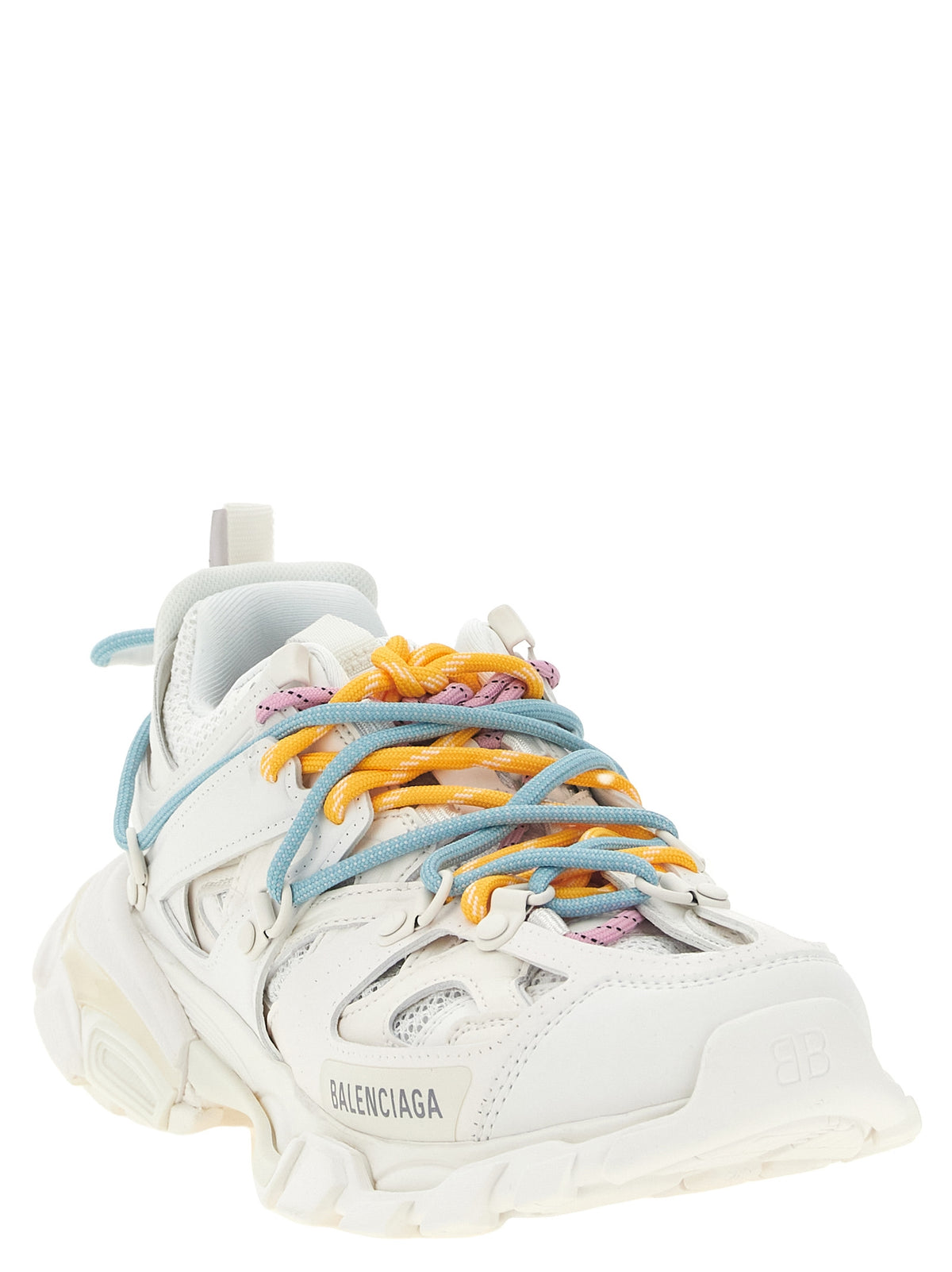 Balenciaga White Polyethylene Athletic Sneakers