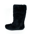 Mr&Mrs Italy Black Rabbit Fur Women Shoe