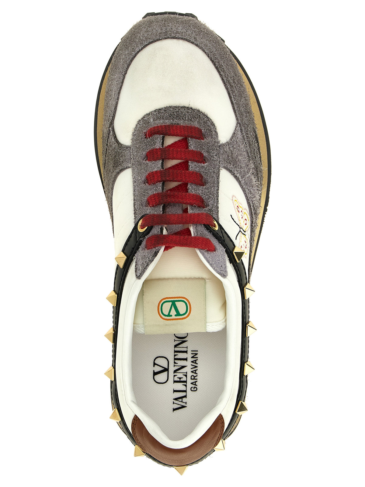 Valentino Garavani Multicolor Calfskin Athletic Sneakers