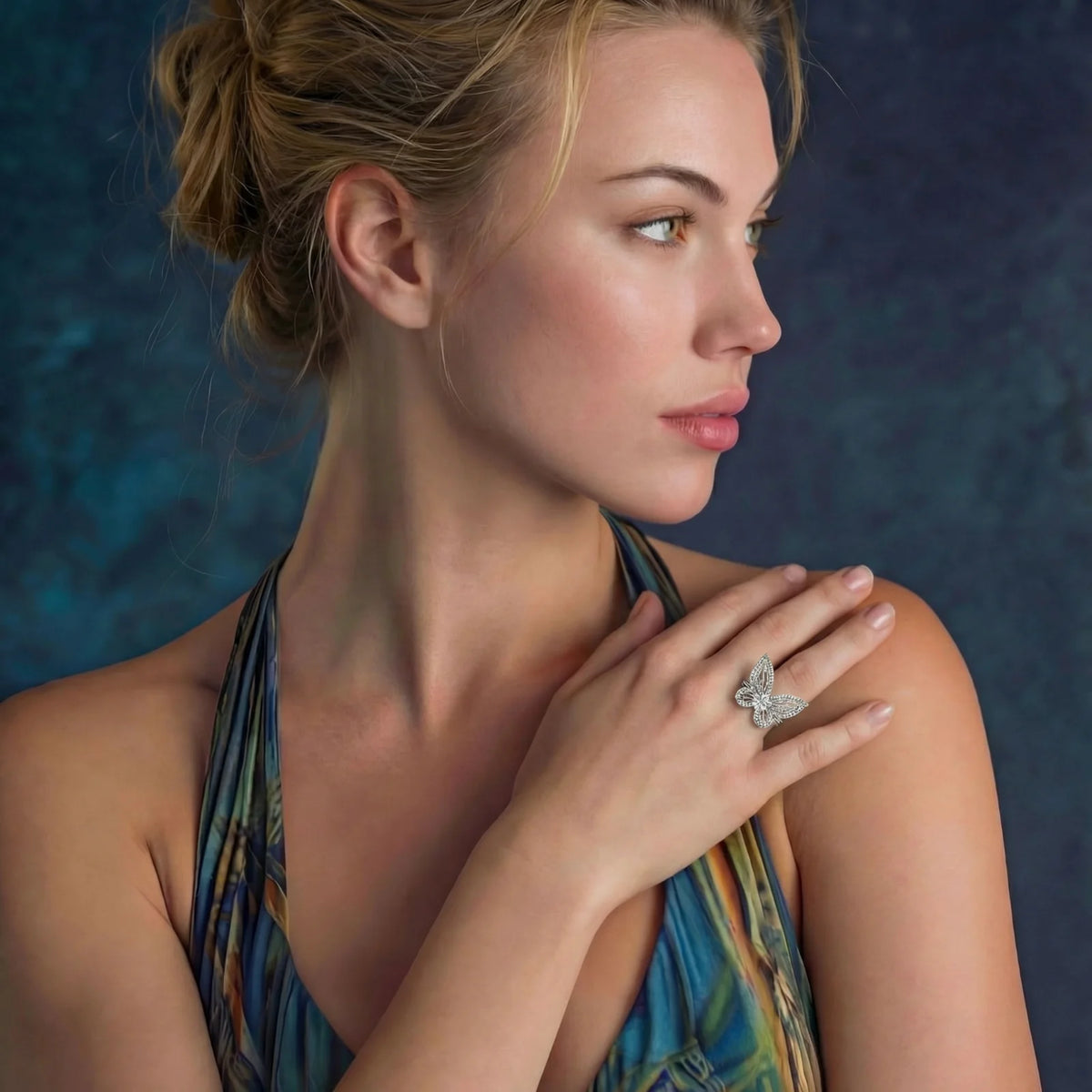 Metamorphosis Butterfly Moissanite Ring by D’Ovesdale