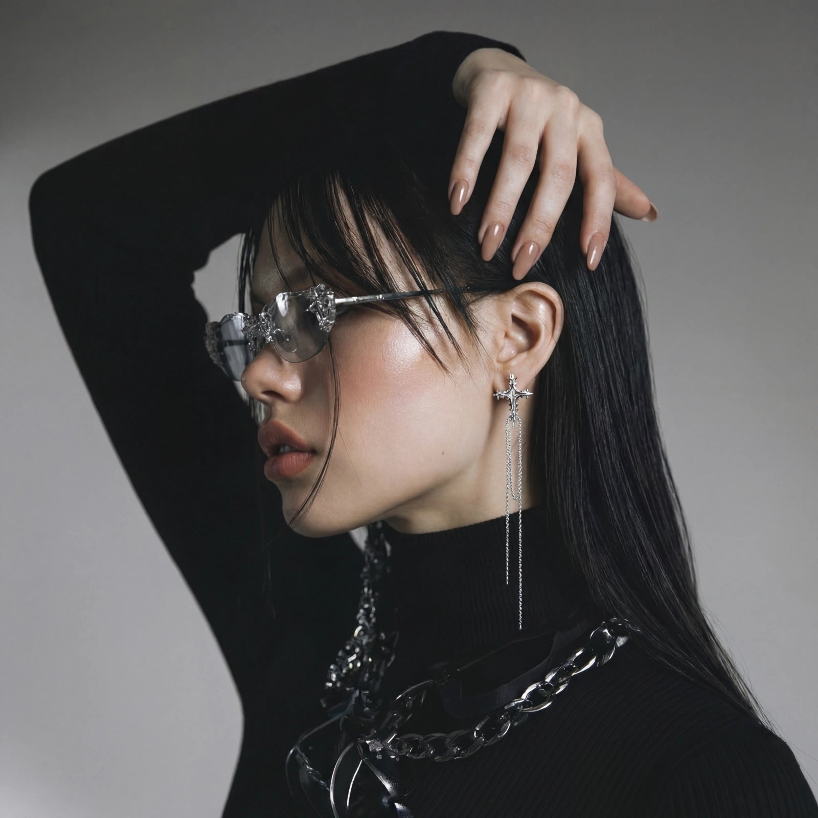 Celestial Cross Tassel Earrings | GL Dowdell