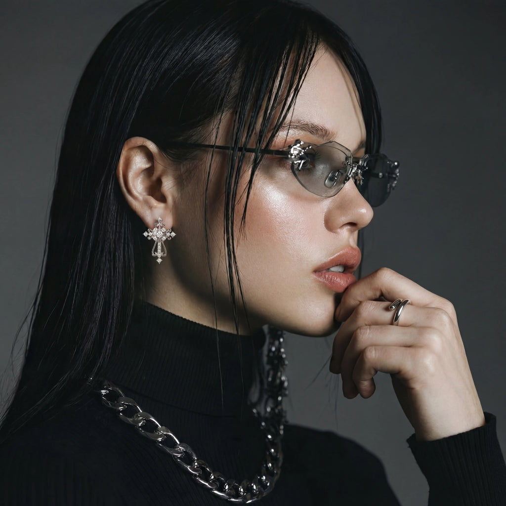 Divine Grace Cross Earrings