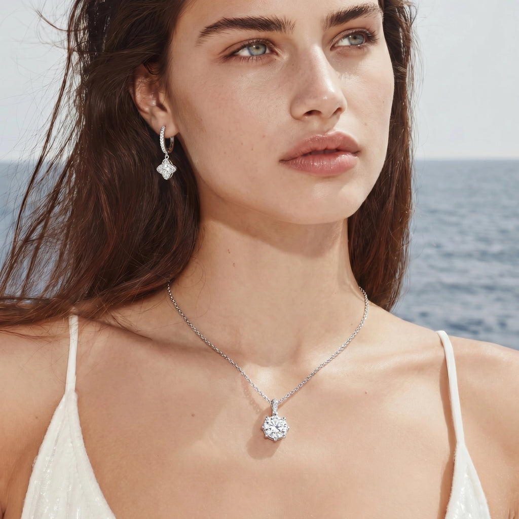 Diamond Dangle Huggies | GL Dowdell
