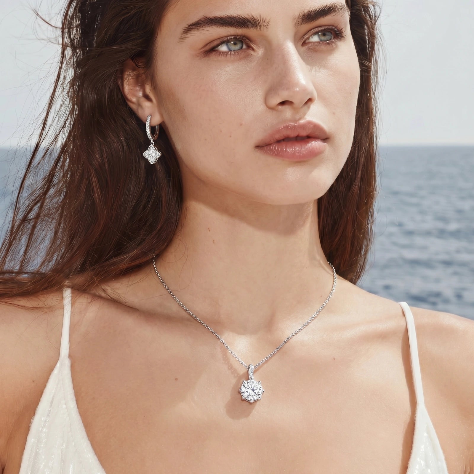 Diamond Dangle Huggies | GL Dowdell