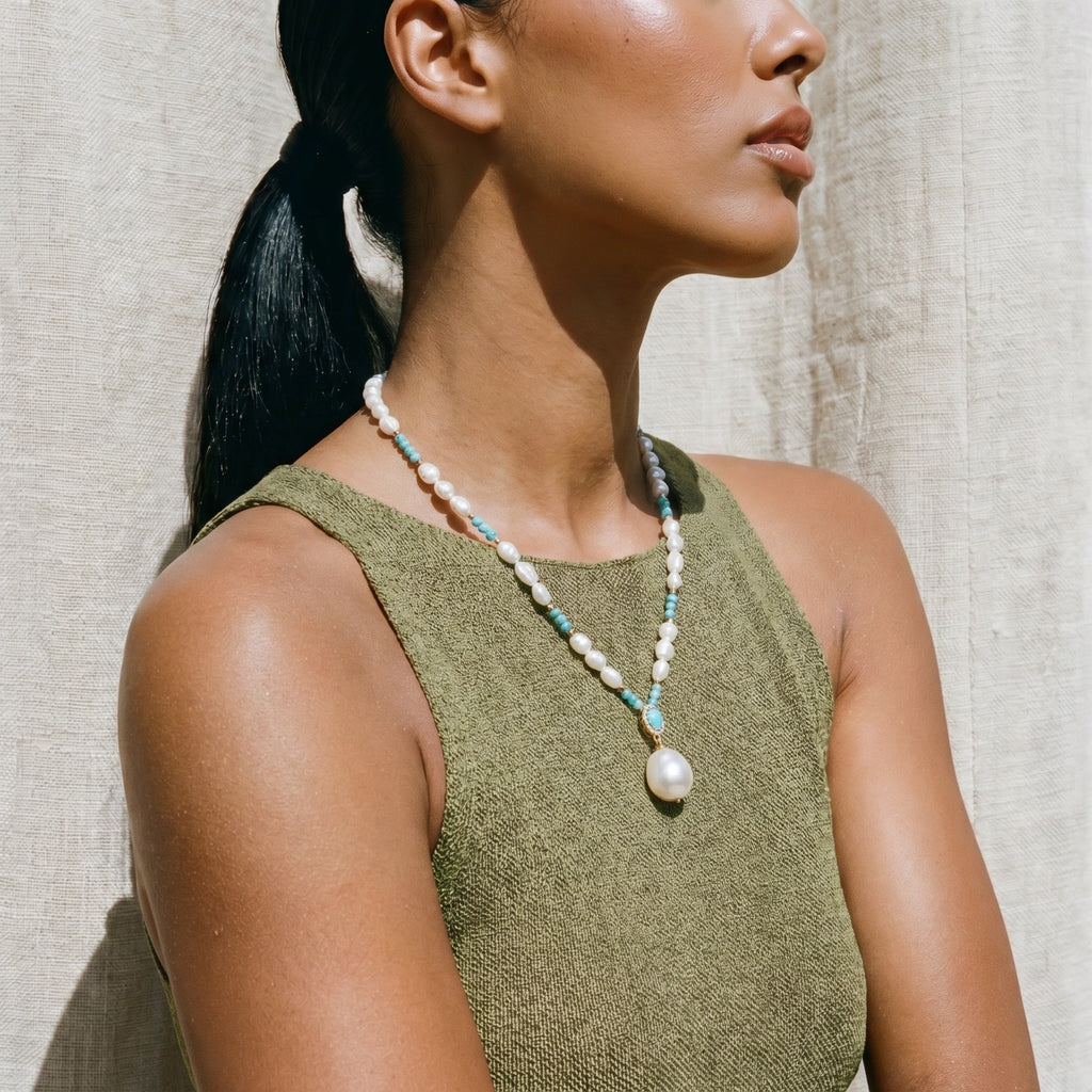 Aqua Bloom Necklace | GL Dowdell