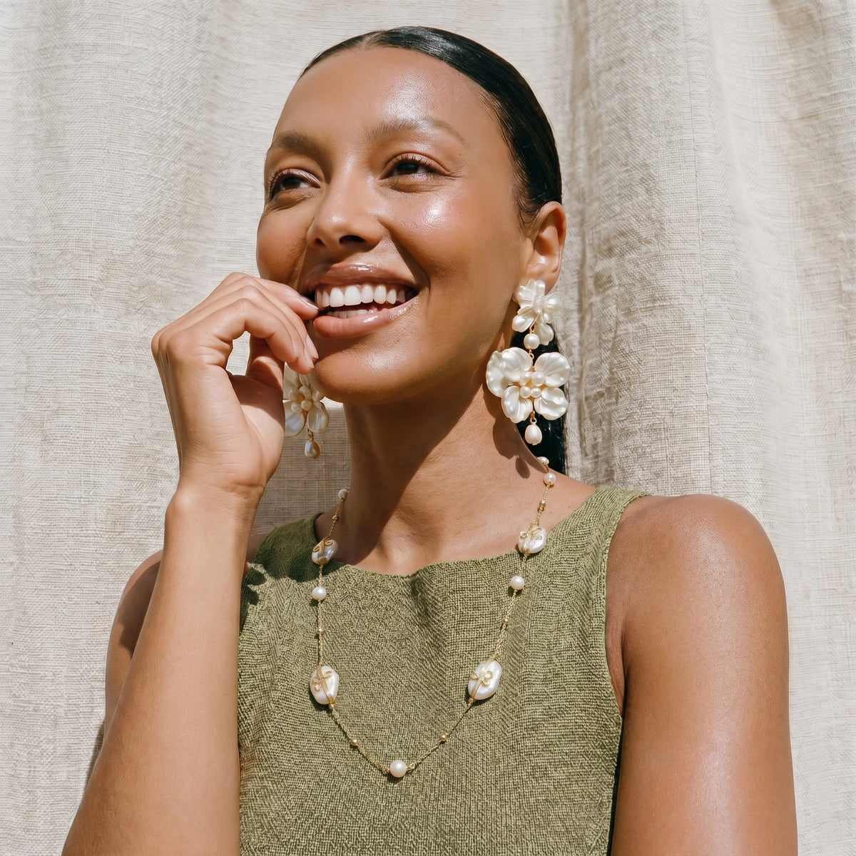 Baroque Pearl Garden Necklace | GL Dowdell