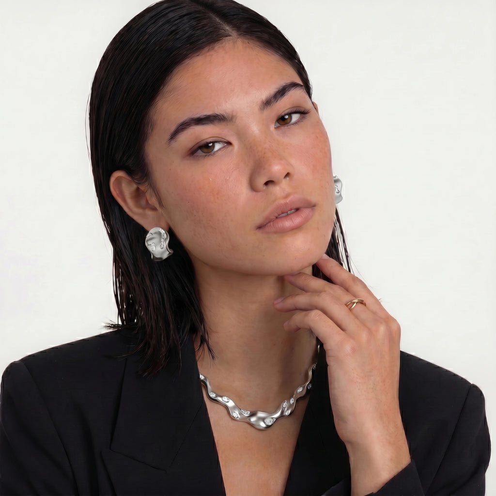 Molten Silver Studs | GL Dowdell