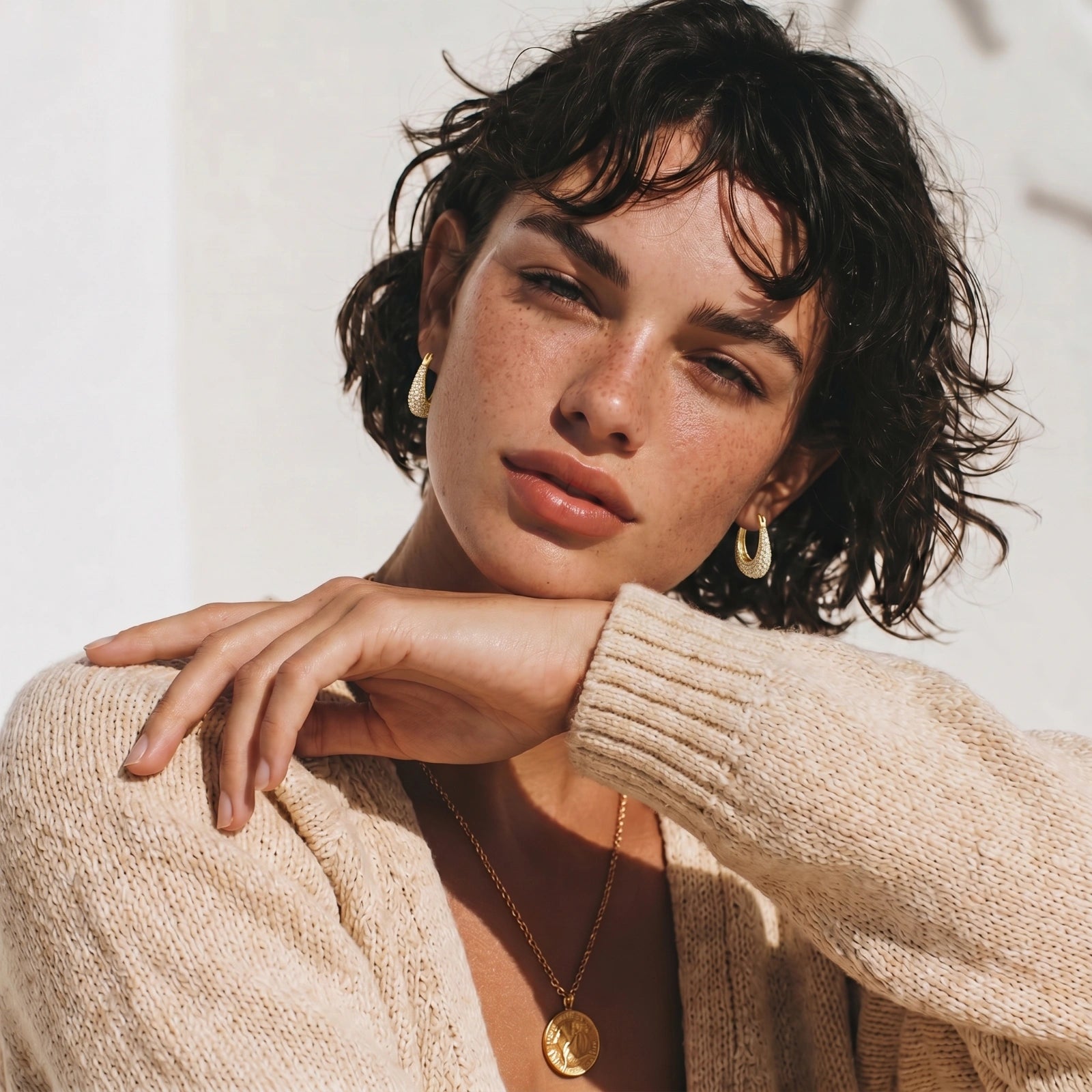 Pavé Crystal Hoops | GL Dowdell