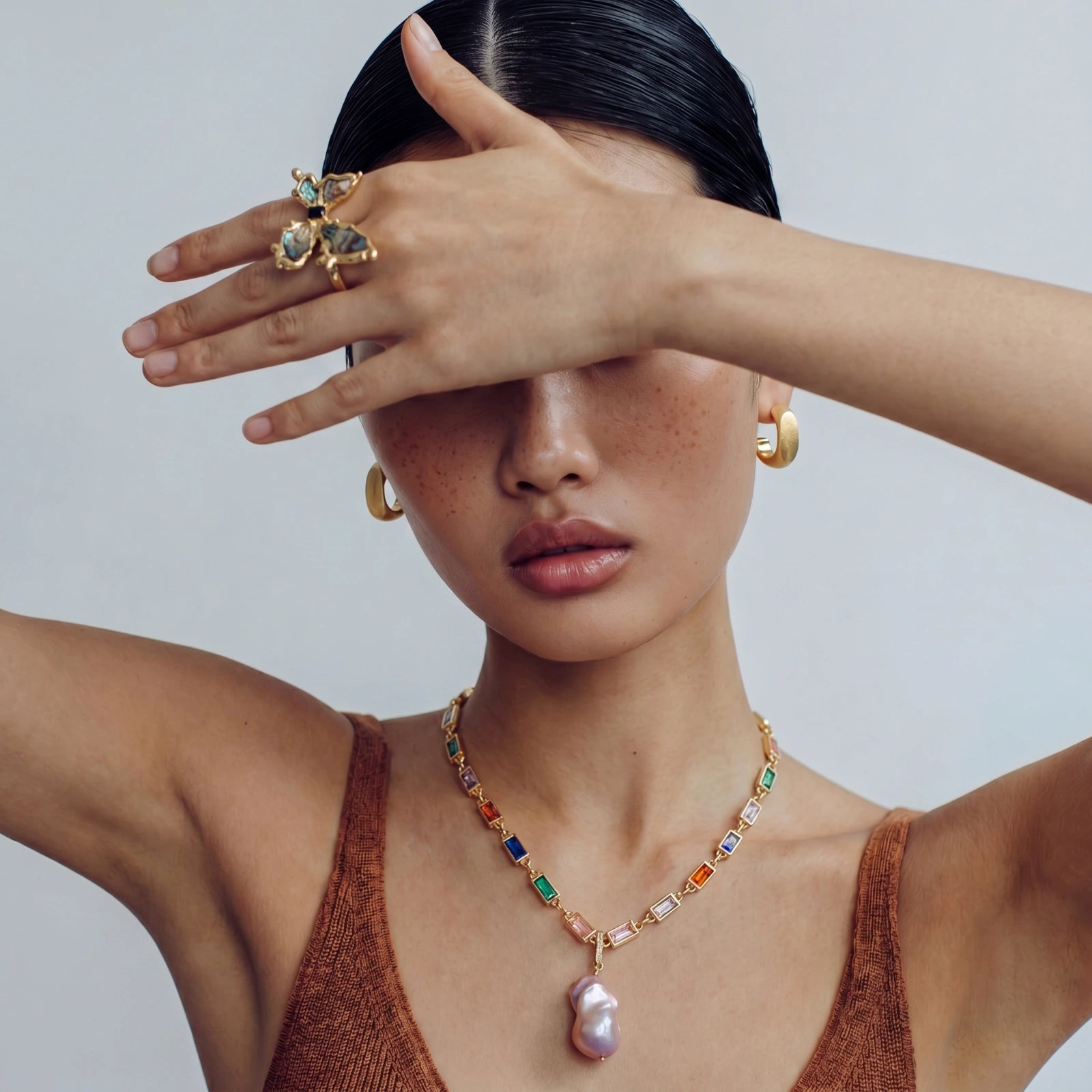 Rainbow Statement Necklace