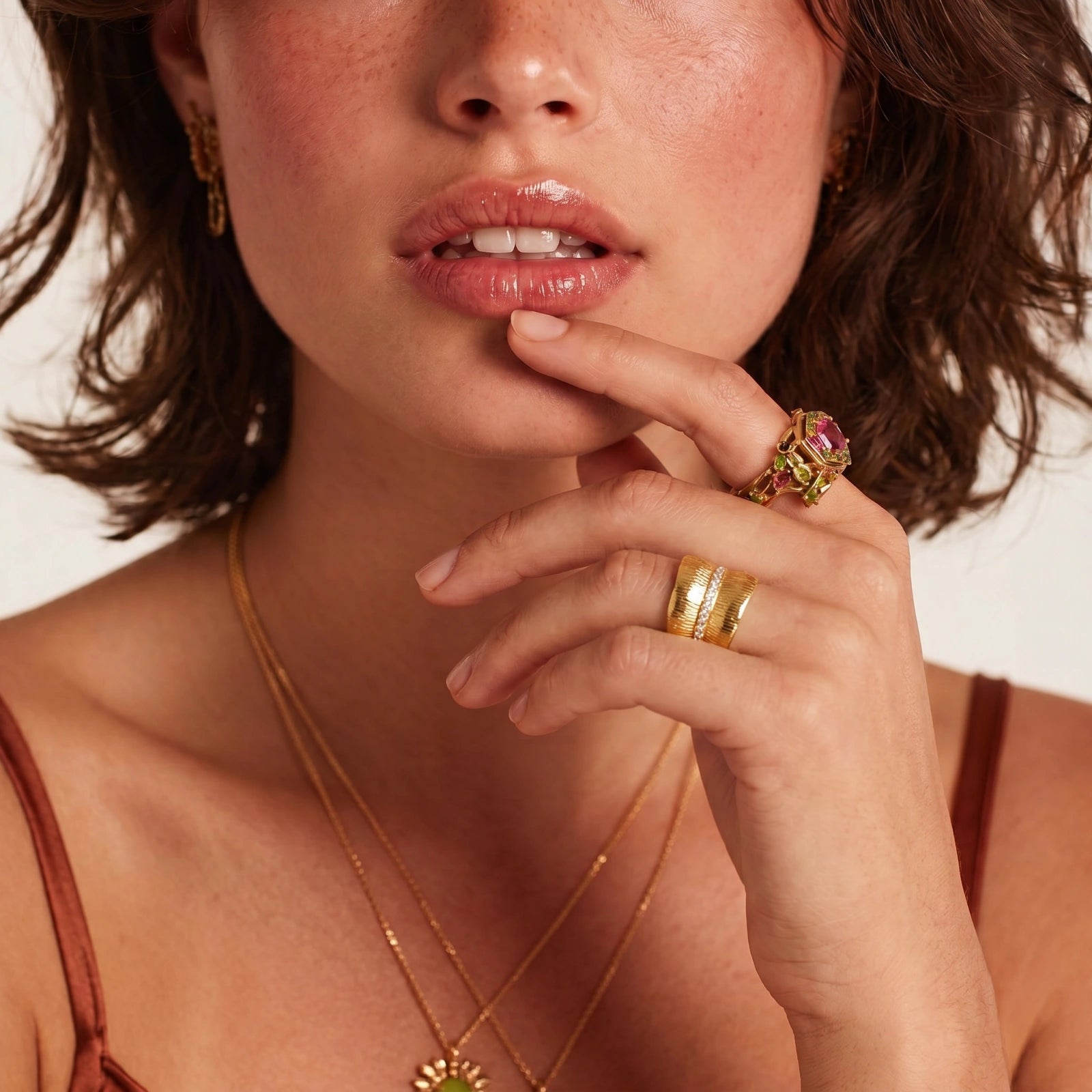 Ridged Luxe Cuff Ring
