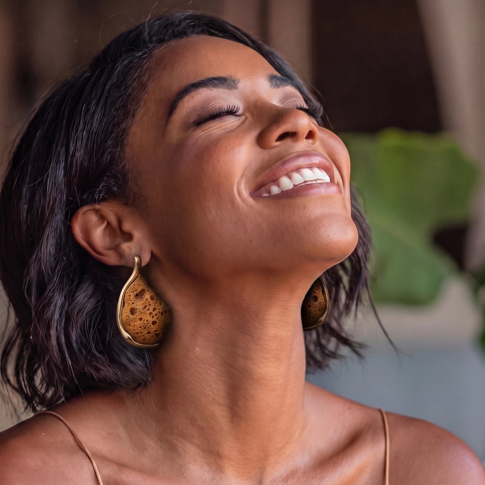 Lava Stone Drop Earrings | GL Dowdell