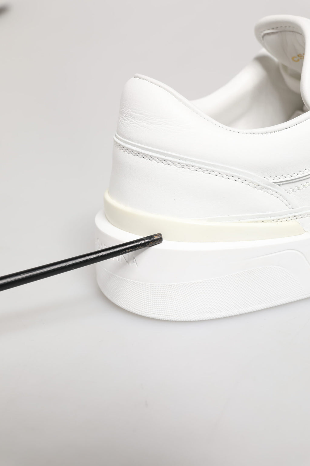 Dolce & Gabbana White Miami Leather Low Top Sneakers Shoes