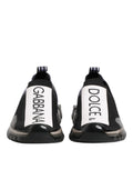 Dolce & Gabbana Black Sorrento Slip On Low Top Sneakers Shoes