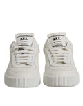 Dolce & Gabbana White Miami Leather Low Top Sneakers Shoes