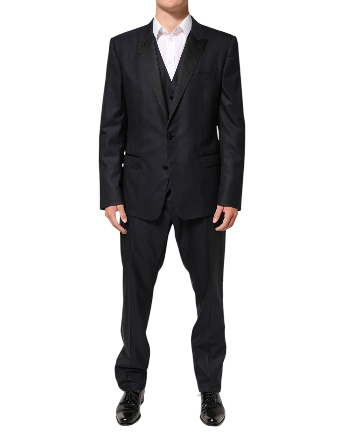 Dolce & Gabbana Dark Blue MARTINI 2 Buttons Suit 3 Piece Suit