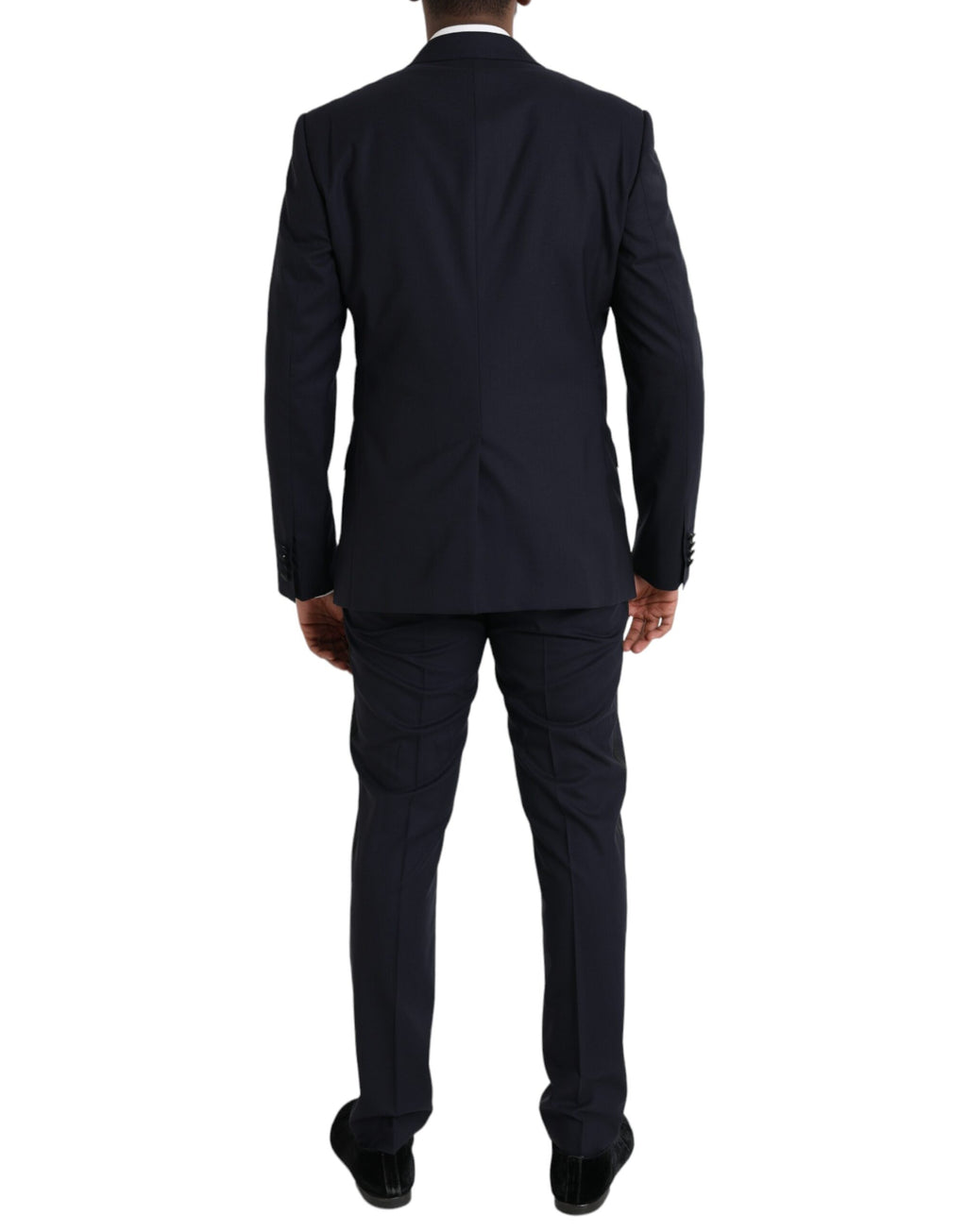 Dolce & Gabbana Blue Wool MARTINI 1 Button Men 3 Piece Suit