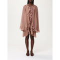 Tpn Beige Silk Cocktail Dress