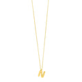 14K Yellow Gold Helium Initial N Pendant